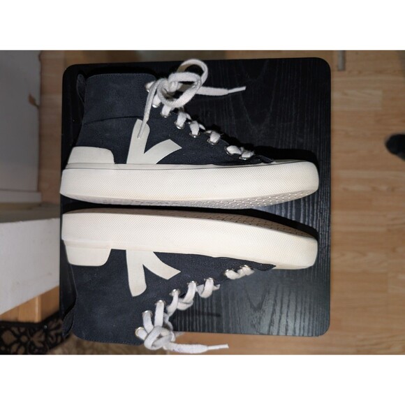 Veja Wata II Canvas Hi-Top Black Pierre Sneakers Women's Sz 6 US - Picture 5 of 13